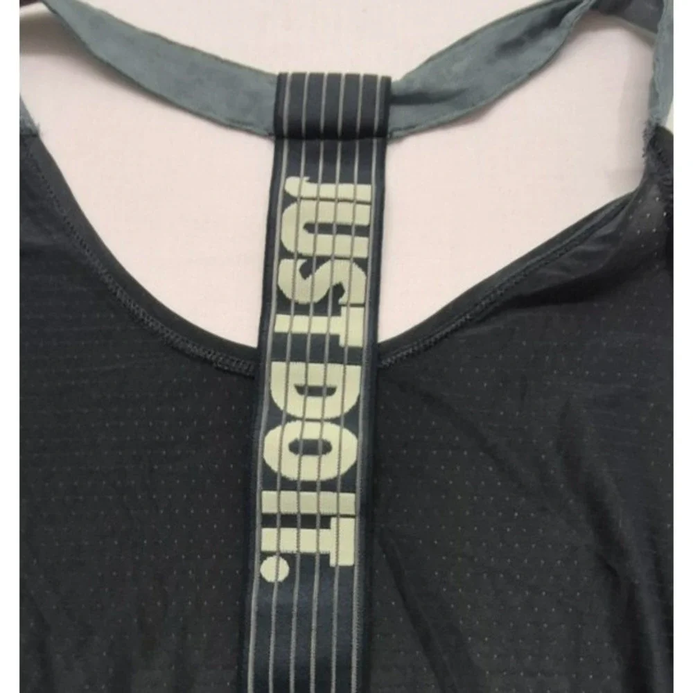 Nike women's green exercise racing back top 
